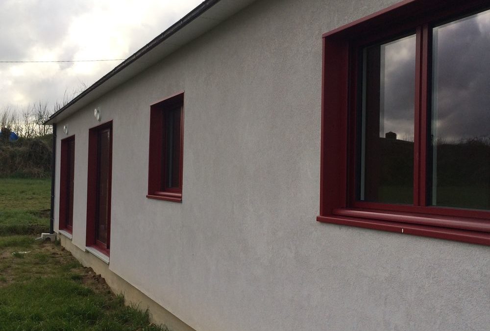 Isolation par l’extérieur sur maison ossature bois